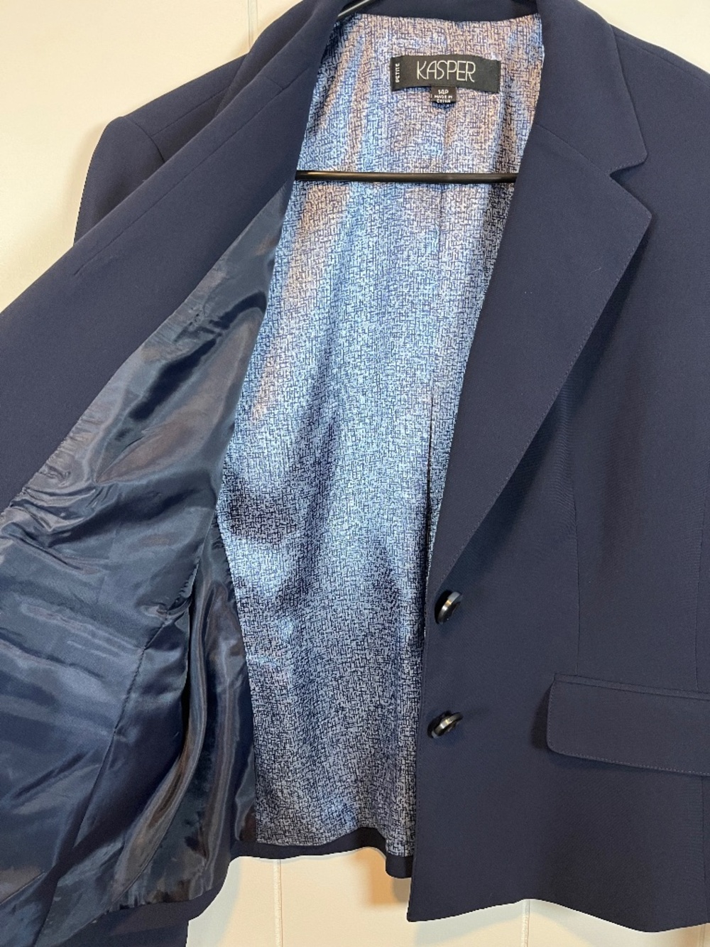 Womens Classic Schoolboy Blazer Navy Blue 14P Timeless Wardrobe Style Petite EUC - Picture 7 of 16